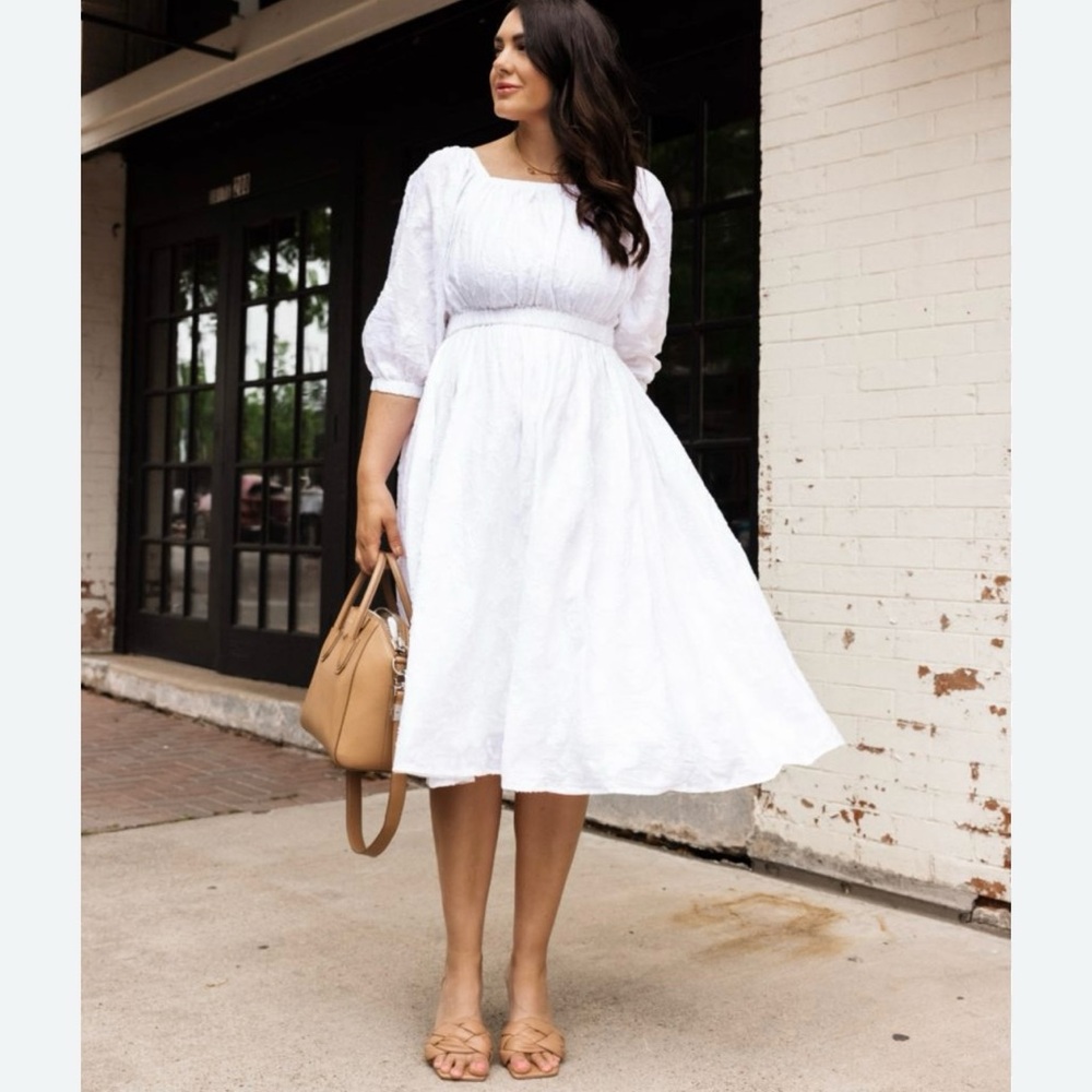 Nordstrom Womens Dress Wrap White Cotton Casual Summer Fashion XXS